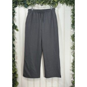 Vinyl Icons Gray Sparkle Wide Leg Sweatpants Women XL Lounge Pants Casual